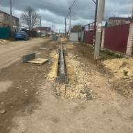 На улице Котовского приступили к строительству нового тротуара